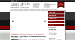 Desktop Screenshot of federerlaw.com